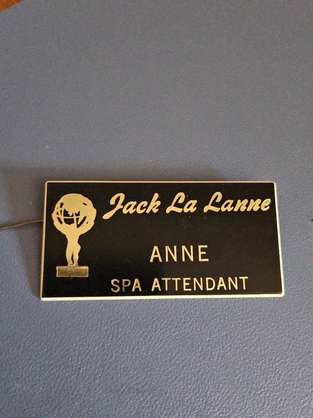 Vintage 1980's Jack La Lanne Spa Name Tag